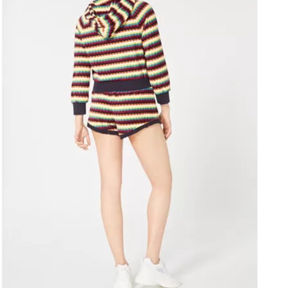 NWT Juicy Couture Stripe Velour Trak Hoodie Jacket - Picture 3 of 4